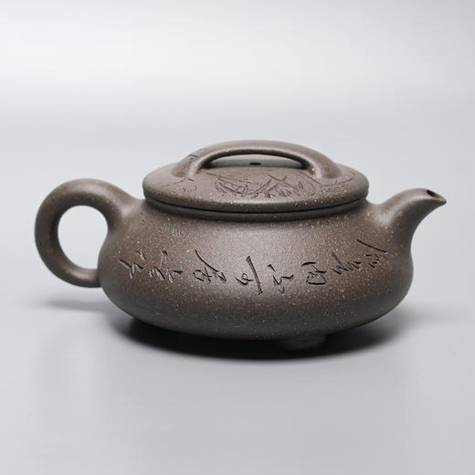 国高工何觅出品原矿青灰泥易瓢紫砂壶 商品图1