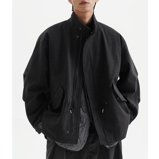 裁缝学苑MQ47日系复古三合一两件毛呢风衣外套纸样男装夹克廓形棉服样板 商品图5