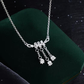 子佩集S990银【雪醉花雾】套链【MXTL027】纯银花丝项链2411