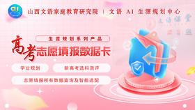 高考志愿填报数据卡