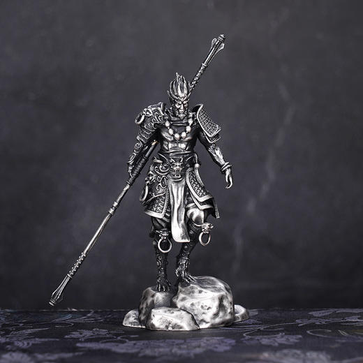 子佩集S999银【大圣】摆件【BJ1023】纯银小摆件仿古2411 商品图1