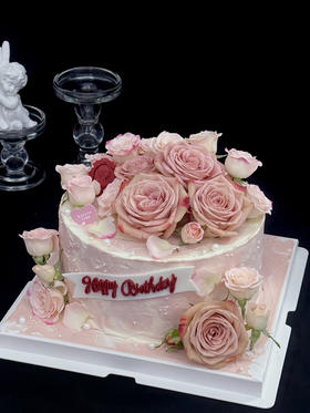 卡布奇诺复古女神长辈鲜花款