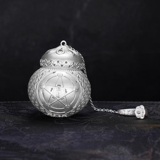 子佩集S999银【福缘宝藏】茶包【CP245】纯银茶具可打开2411 商品图2