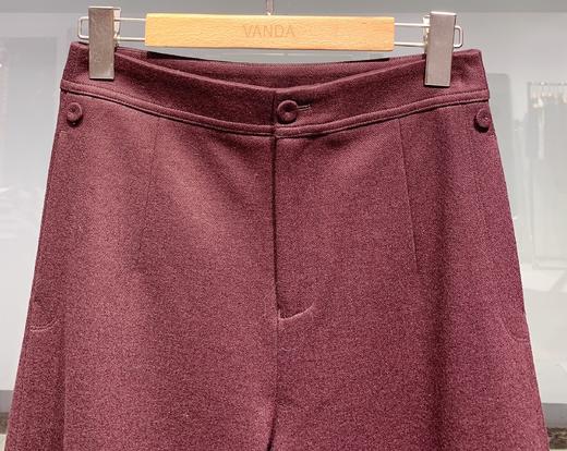 设计师羊毛直筒裤 商品图1