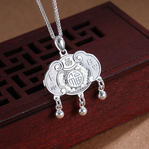 子佩集S990银【祥福相伴】套链【CMSTL001】纯银儿童项链2411 商品图1