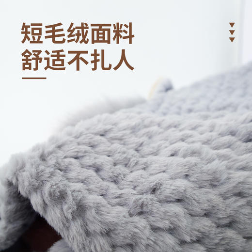 冬季小狐狸耳朵毛绒帽子女围巾一体 保暖毛茸茸加绒加厚围脖防寒 商品图3