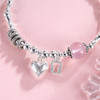 子佩集S925银【心动节拍】手串【TSB0001-45】纯银手链粉水晶爱心2411 商品缩略图4