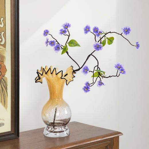 轻奢复古高级感琉璃黄玉花瓶新品上架 商品图3