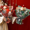【圣诞专场】圣诞节礼物花束成品针织花 圣诞小熊送女友平安夜礼物花 商品缩略图0
