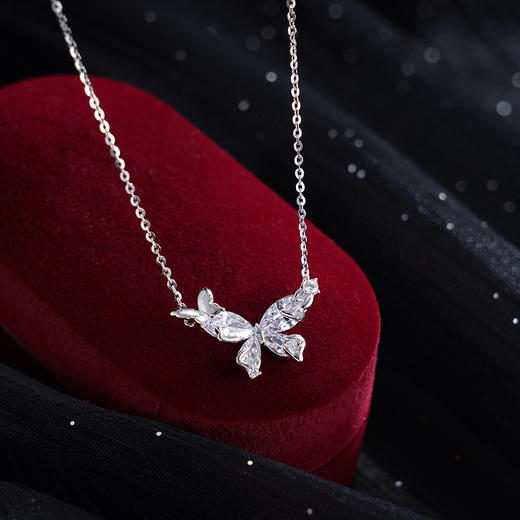 子佩集S925银【蝶蝶清歌】套链【XL022073】纯银时尚项链2411 商品图1