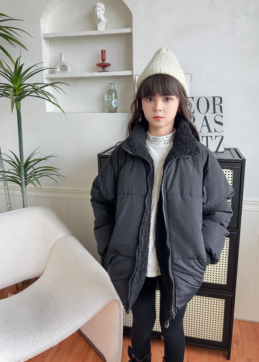 🔺俄罗斯小爆款🔥【BDEK儿童冬季双面羊羔绒开衫外套】🔥外贸出口🔥一件过冬的保暖科技🤩牢牢抓住“暖气”💭真正有效的保暖御寒❗️ 双面可穿🙌买一🉐️二❗️正面高品质羊羔绒，背面防水冲锋衣 商品图1