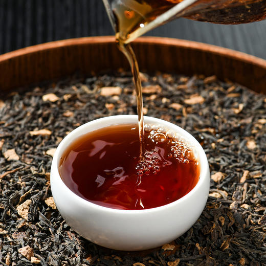 龙园几棵树陈皮普洱茶双十五老熟普180g 商品图6