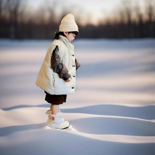 儿童大鹅加绒加厚保暖雪地靴113002 商品图1