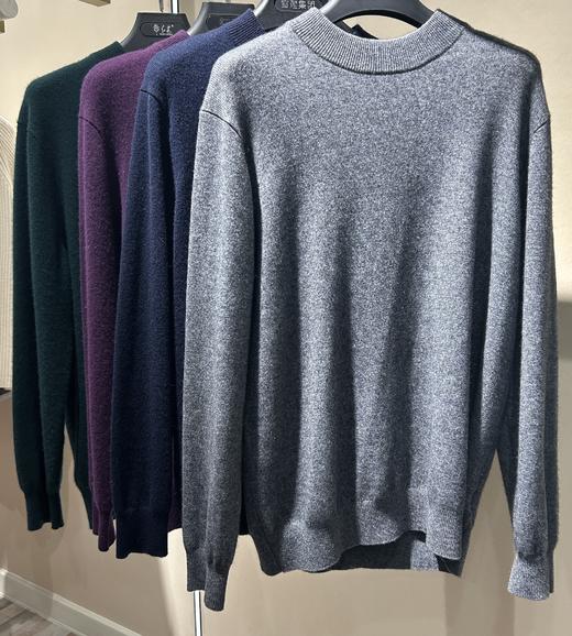 7天内安排发出 【男款|42年老牌国货】雪莲集团旗下红莲羊绒衫，纯羊绒长袖针织毛衣，经典时尚圆领300g/翻领310g 商品图11