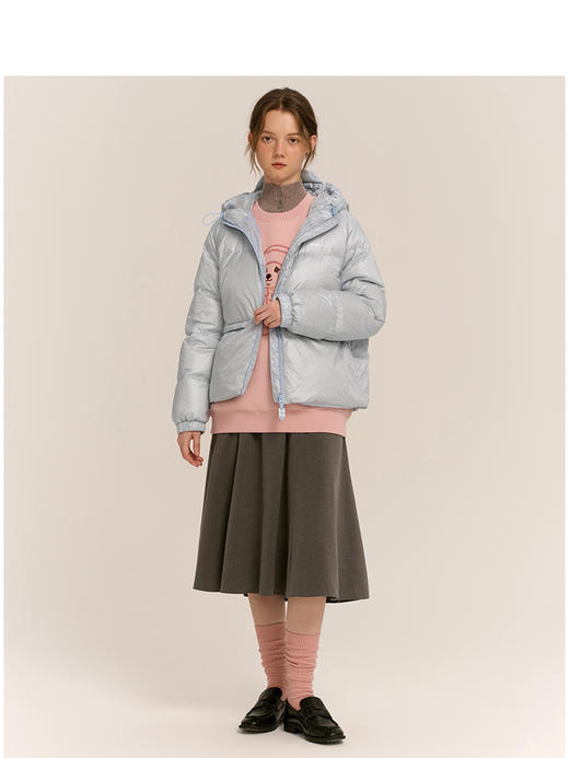 Teenie Weenie小熊字母连帽羽绒服女冬季羽绒服TTJD24OT13Z 商品图2