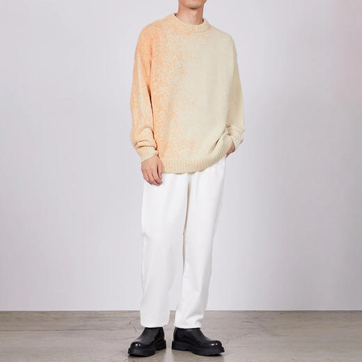 Markaware JUMPER FOGGY DYEING 秘鲁羊驼毛天然染色圆领套头毛衣 商品图1