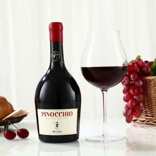 「意大利童话名庄出品」匹诺曹联名款彼奇尼奇遇半甜红葡萄酒 香气浓郁 口感丰富 750ml/瓶（礼盒款顺丰发货） 商品图1