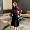 奢姿大码女装2024冬季气质POLO领小香风两件套胖妹妹时尚复古套装9944991308 商品缩略图0