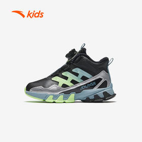 安踏儿童棉鞋男女小童鞋2024冬季加绒保暖棉靴312449974N【男革面】312449974N