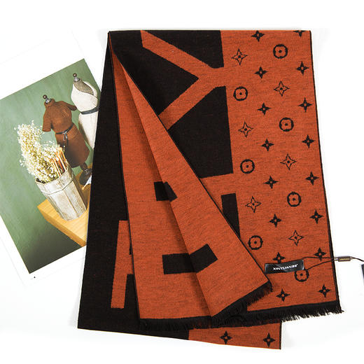 鑫缘 全真丝拉绒围巾 HB4609A 商品图7