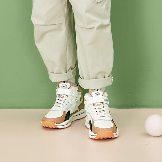 泰兰尼斯kids儿童鞋秋冬新款加绒高帮防滑女童运动鞋男童休闲鞋子T01D2D2231 商品图6