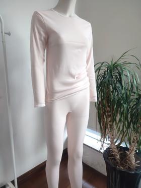 WD041女式高级长绒匹马棉圆领套装