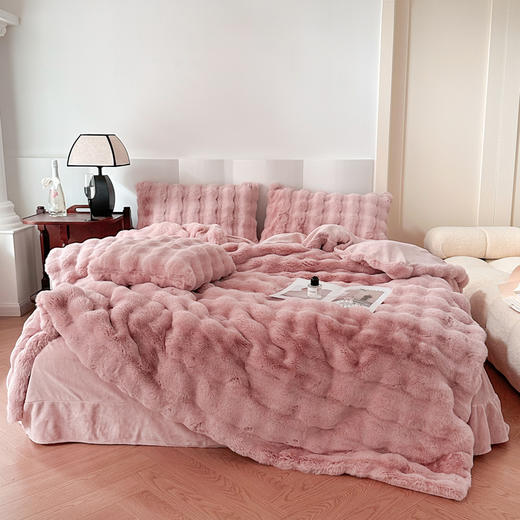 西域楼兰·托卡仿皮草四件套 简约温暖 标准号/加大号 多色可选 商品图4