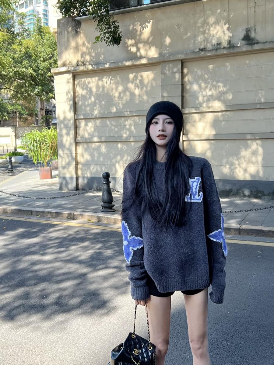 驴家滑雪SKI系列大logo泰迪毛衣新品爆款预警男女同款（UY*DY）