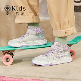 泰兰尼斯2024秋冬儿童板鞋防滑中大童加绒运动鞋软底女男童休闲鞋T02D3D3321