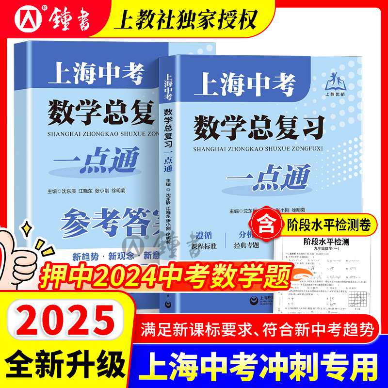 2025上海中考数学总复习一点通初三数学总复习上海初中数学专项