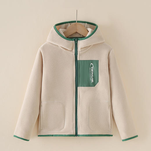 【蓬松轻盈 蓄热保暖】A类 · 儿童摇粒绒连帽外套 户外抓绒衣 商品图7