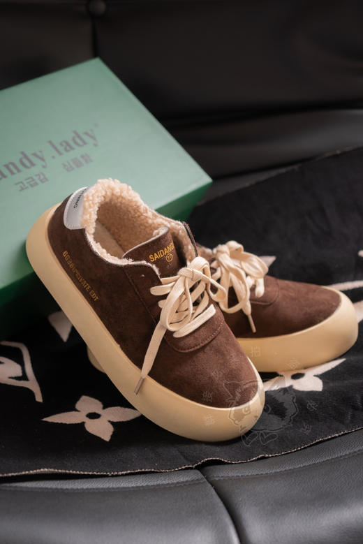 【🔥推荐大一码更舒服】68💰get GGDB同款❗【sandy.lady加绒小厚底星星板鞋】  ✅4.5cm小厚底增高显瘦  ✅单只裸鞋仅0.3kg❗毫无累赘感 商品图7