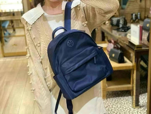 ¥1350🇺🇸Tory Burch TB Ella 女士👩🏻尼龙帆布双肩包旅行背包，防水 防雨 商品图5