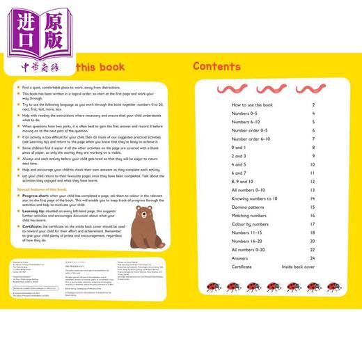 【中商原版】Numbers Workbook Ages 3-5 柯林斯易学儿童 数字练习册 3-5岁 Collins Easy Learning 学前启蒙 英文原版 商品图2