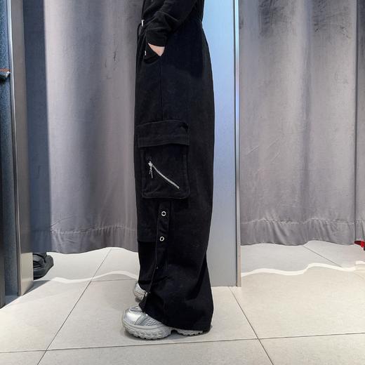 N全橡筋多口袋链条工装长裤41030（黑） 冬季 144010500321 商品图2