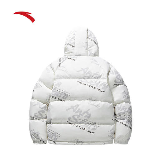 安踏（ANTA）速暖羽绒服 男女同款冬季保暖防风防泼水连帽羽绒风衣服172448901 商品图5