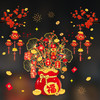 【新年玻璃贴纸，多款可选，装点喜庆年味】2025新款蛇年橱窗贴 新年装饰贴画 春节过年窗花贴 玻璃门贴纸组合-QQ 商品缩略图1