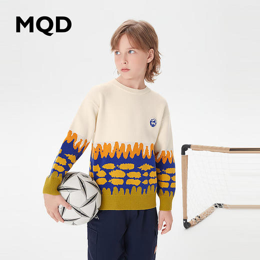 【MQD】童装男童毛衣冬季新款加厚保暖学院风休闲儿童针织衫毛线衣 商品图1