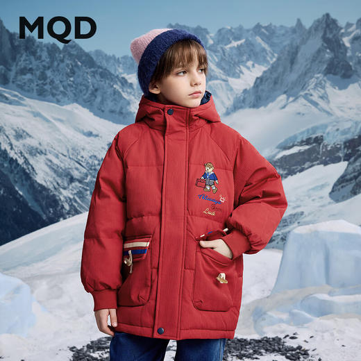 【MQD】童装男大童冬新款加厚保暖学院风羽绒服 商品图0