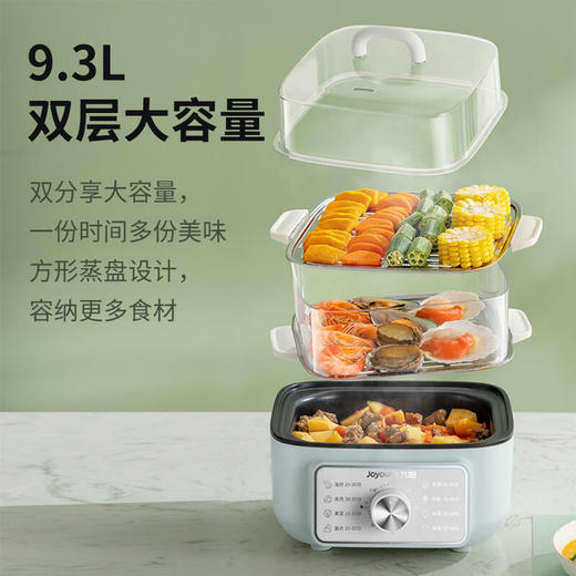 九阳2.3L火锅+3.5L*2电蒸锅二合一ZD20-GE620 商品图2