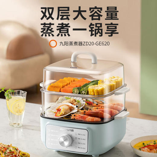 九阳2.3L火锅+3.5L*2电蒸锅二合一ZD20-GE620 商品图1