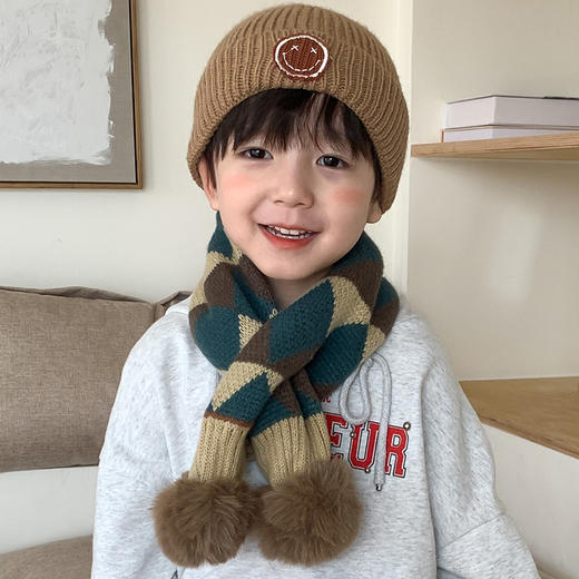 【儿童围巾！男女宝宝交叉围脖】超厚保暖，宝贝防风；舒适亲肤，柔情呵护；秋冬热款，男女通用；帅气时尚，萌娃必备！ 商品图2