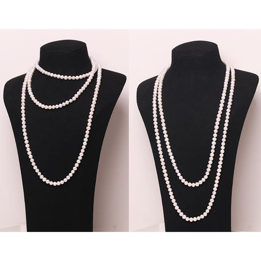 淡水珍珠花样链6-7mm 约140cm 冬天毛衣链必备款 108896 商品图1