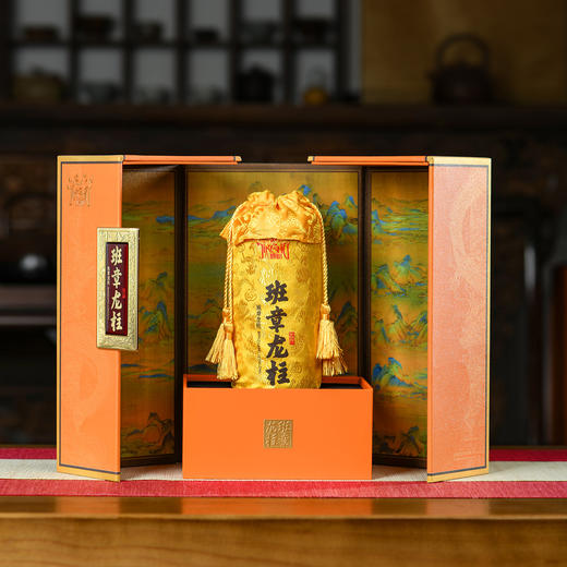 龙园几棵树云南普洱茶班章龙柱普洱茶熟茶礼盒装600克 商品图1