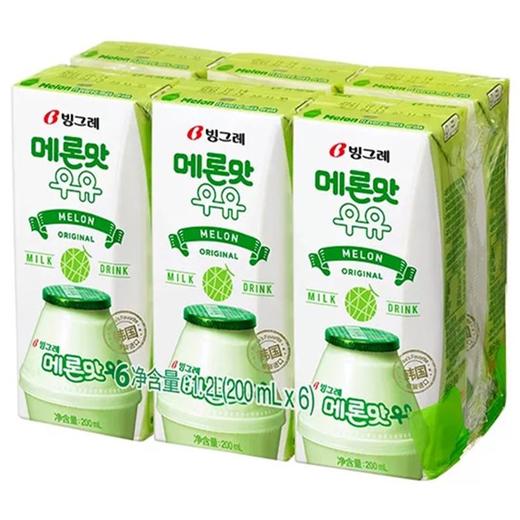宾格瑞哈密瓜味牛奶200ml빙그레 메론맛우유 商品图1