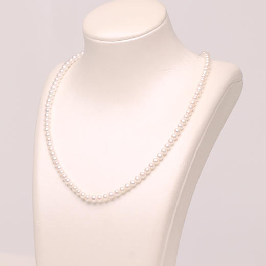 淡水珍珠项链 小米珠3-4.5mm 近圆 微瑕 108877 商品图1