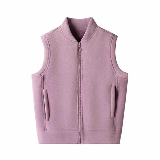 百媚生 奥利绒立领拉链马甲女士秋冬季防风保暖背心L347 商品图8