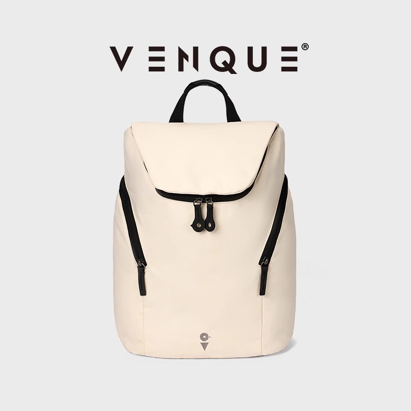 VENQUE范克新款旅行防水双肩包女旅游轻便大容量通勤书包电脑背包