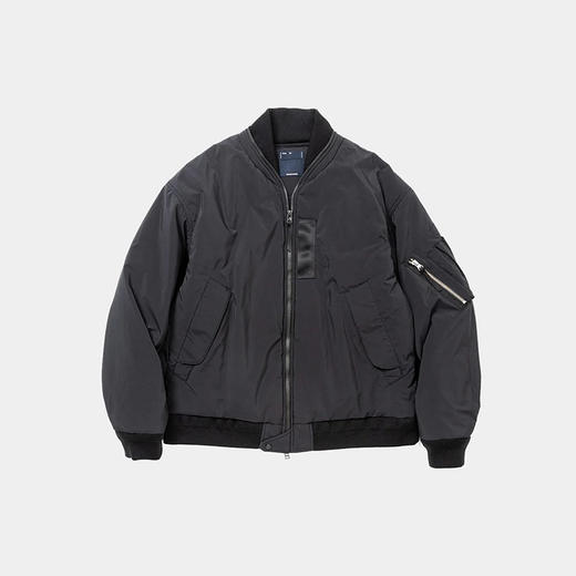 meanswhile Loop Zip MA1 全拉链机能性军事风棒球领棉服 商品图3