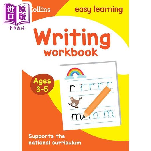 预售 【中商原版】柯林斯易学儿童 写作练习册 3-5岁 Writing Workbook Ages 3-5 英语写作 低幼启蒙英文原版Collins Easy Learning 商品图0